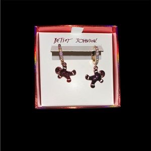 Betsey Johnson gingerbread earrings